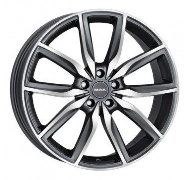 Mak Allianz W8 R20 PCD5x120 ET30 DIA72.6 gun metal mirror